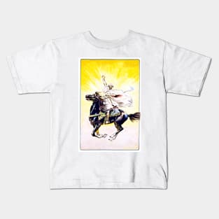 Man With Sword RIding Horse in Algeria 1918 Kids T-Shirt